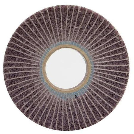 Norton Abrasives Flap Whl, 6in.dia.x1in.W, 120Grit, AO, PK4 66261007678