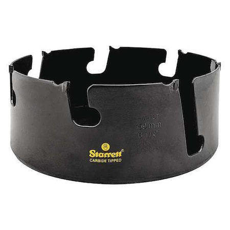 Starrett 6 1/4" Tungsten Carbide Tipped Hole Saw, Multi-Purpose MPH0614