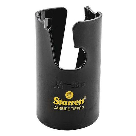 Starrett 1-1/2" Tungsten Carbide Tipped Hole Saw, Multi-Purpose MPH0112