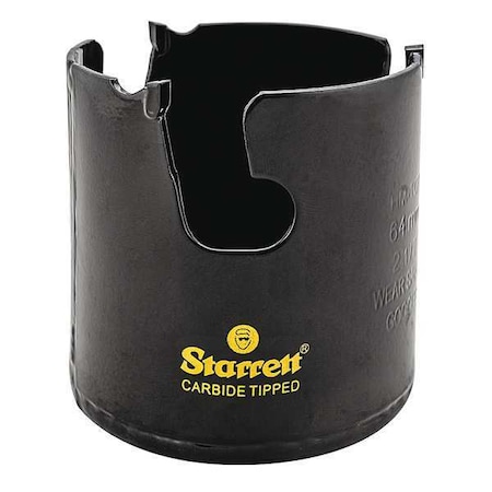 Starrett 2-1/2" Tungsten Carbide Tipped Hole Saw, Multi-Purpose MPH0212