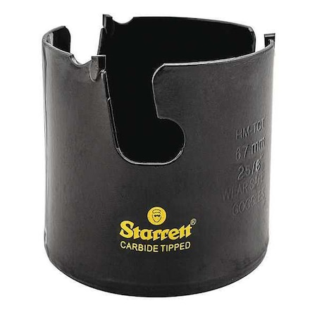 Starrett 2-5/8" Tungsten Carbide Tipped Hole Saw, Multi-Purpose MPH0258