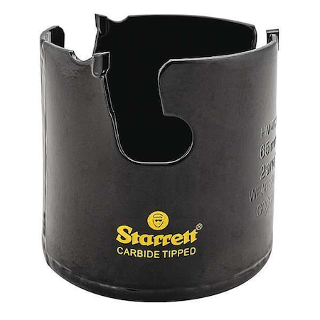 Starrett 2-9/16" Tungsten Carbide Tipped Hole Saw, Multi-Purpose MPH0296