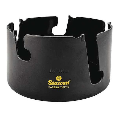 Starrett 4-1/2" Tungsten Carbide Tipped Hole Saw, Multi-Purpose MPH0412