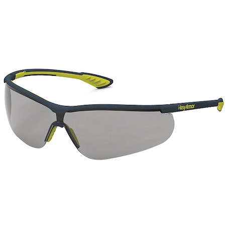 Hexarmor VS250, Safety Glasses, Anti-Fog & Anti-Scratch, Gray Lens, Charcoal/Hi-Visibility Yellow Frame 11-15003-04