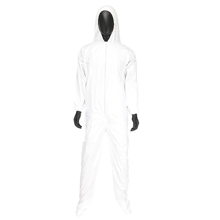 West Chester Protective Gear Disposable Coveralls, White, 3XL, PK25 3659/3XL