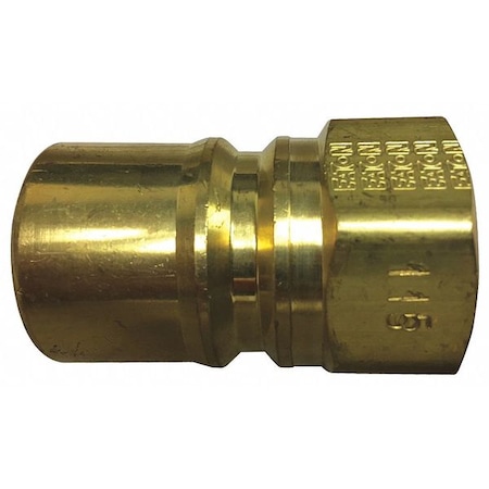Hansen Plug, Brass Body, Push-to-Connect Lock, 1/2"-14 Thread Size, HK Series B4KP26