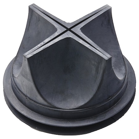 Jay R. Smith Manufacturing 6 Dia, Elastomer, Black, Floor Drain, Trap Seal 2692-06