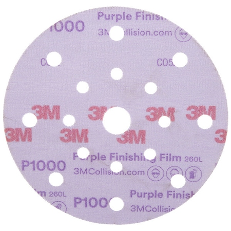 3M Hookit PrpFinishFilmDiscDF34782 6", PK200 34782