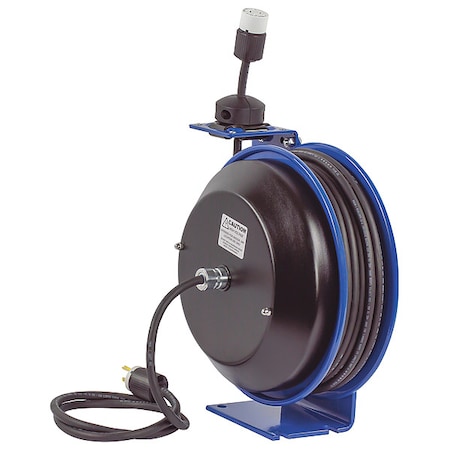 COXREELS 50 ft. 12 Retractable Cord Reel 1 Outlets 120VAC Voltage PC13-5012-A