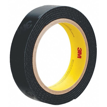 3M Reclosable Fastener, Acrylic Adhesive, 50 yds, 2" W, Black, 2 PK SJ3572