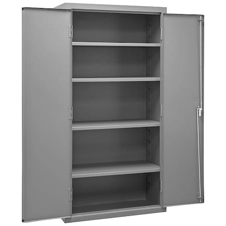 DURHAM MFG 16 ga. ga. Steel Storage Cabinet, 36 in W, 72 in H, Stationary 2602-4S-95