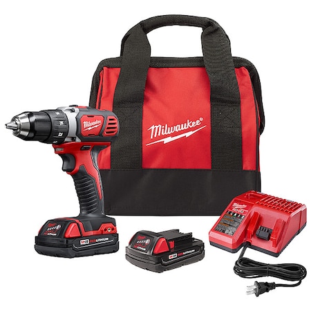 Milwaukee Tool SHOCKWAVE Impact Duty RED HELIX Titanium Drill Bit Set, 23PC + M18 1/2" Drill Driver Kit 2606-22CT, 48-89-4631