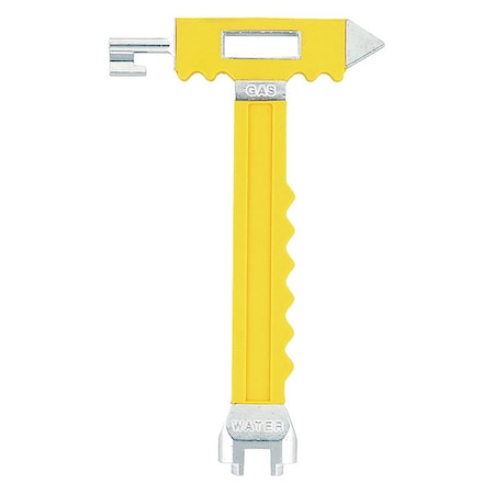 Hydrorain Emergency Tool, Aluminum, Yellow 26097
