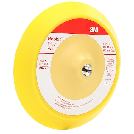 3M Hookit Disc Pad, 05779, 8 in 05779