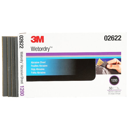 3M WetordrySheet434Q, 02622,1200gr, 5 1, PK250 02622