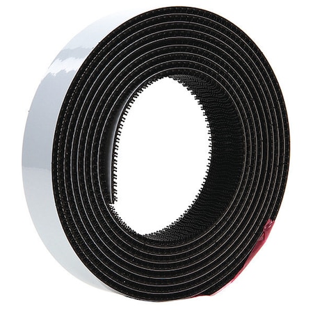 3M Reclosable Fastener, Rubber Adhesive, Black, 8 PK TB3540