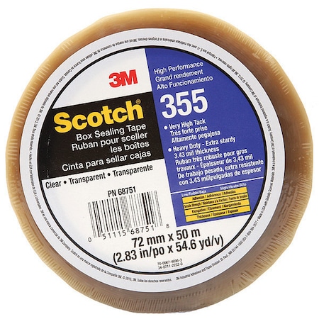 Scotch HghPerformnceBoxSelngTp355Clr, PK24 355