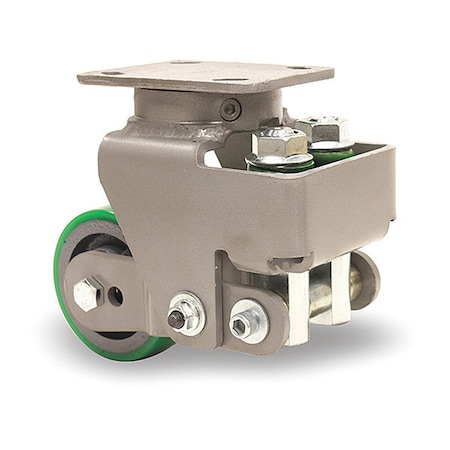 Hamilton Aerospace Spring Loaded Workhorse Swivel Caster, 4" x 2" Duralast Polyurethane on Cast Iron Wheel S-AEZFWH-4DB-1