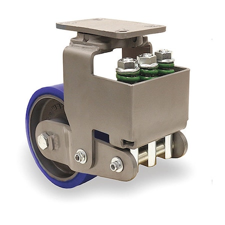 Hamilton Aerospace Spring Loaded Forge Master Swivel Caster, 12" x 4" Superlast Polyurethane Forged Stl Wheel S-AEZFFM-124SYB