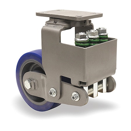 Hamilton Aerospace Spring Loaded Forge Master Swivel Caster, 8" x 3" Ergo-Glide XT Wheel S-AEZFFM-83EGB