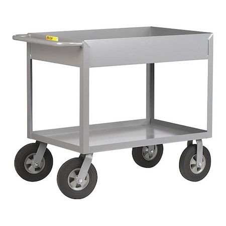 Little Giant Tray Truck, 12 ga. Steel, 1200 lb Load Capacity, 2 Shelves, 36-1/2" H DS2436X610SR