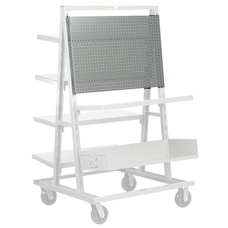 Little Giant Mobile Pegboard Panel Cart, 16 ga. Steel, 36" W, 24" H AFPB