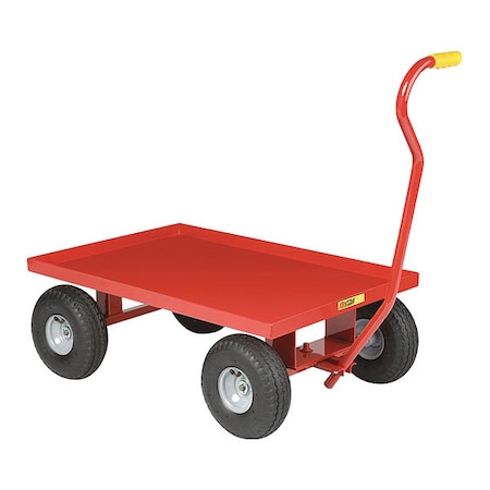 Little Giant Wagon Truck, 12 ga. Steel/Vinyl (H/Grip), 1200 lb Load Capacity, 36" L LW243610P