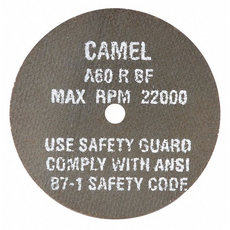 Cgw Abrasives Grinding Whl, 3x1/8x1/4, T1, A24-R-BF 35504