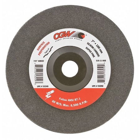 Cgw Abrasives Ctr Whl, Deprssed, 4.5x5/8-11, SC, Gr VF, T27 53248