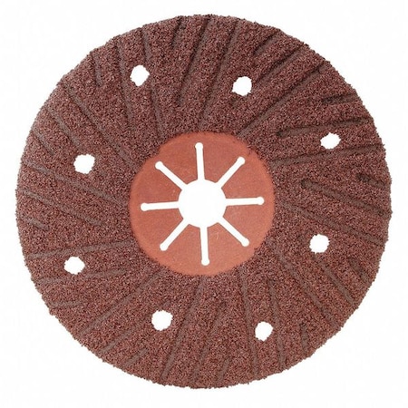 Cgw Abrasives Flap Dsc, 4.5x7/8, Rd, Fbr Bk Dm, T29, AO, 36G 35832