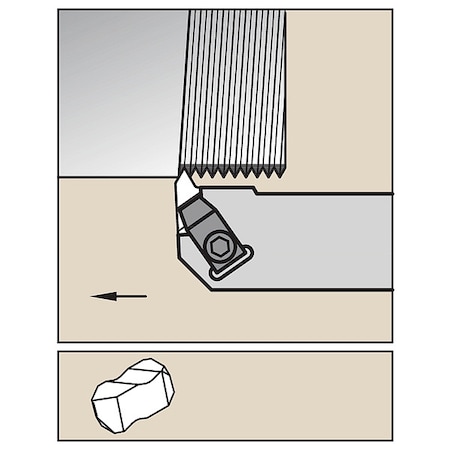 Widia Thread Turning Toolholder, NER164D NER164D