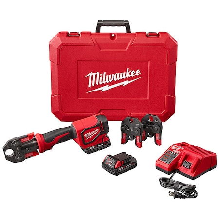 MILWAUKEE TOOL M18 Short Throw Press Tool Kit w/PEX Crimp Jaws 2674-22C