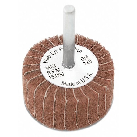 Cgw Abrasives Flap Whl, 2x1x1/4, V Fine, 180G 36210