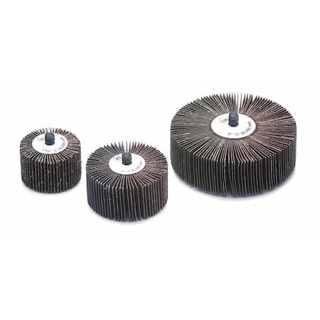 Cgw Abrasives Flap Whl, 2x.5x1/4-20, A/O, 80G 40008