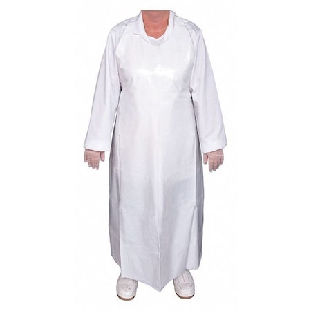 Top Dog Die Cut Apron, 50", 8 mil, White 81025