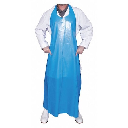 Top Dog Die Cut Apron, 50", 6 mil, Blue 80023