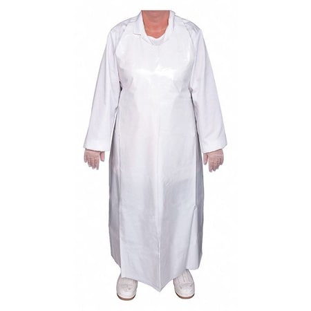 Top Dog Die Cut Apron, 50", 6 mil, White 80025