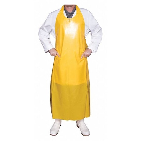 Top Dog Die Cut Apron, 50", 6 mil, Yellow 80026