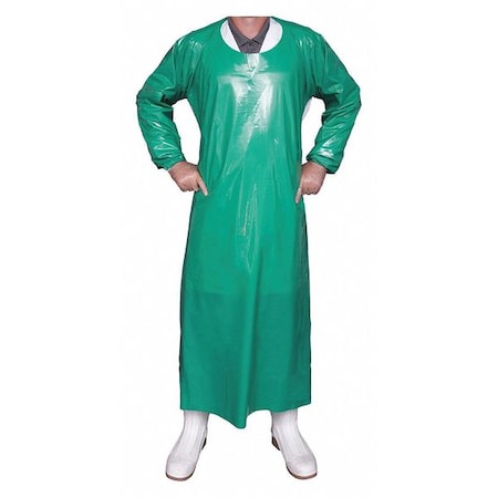 Top Dog Die Cut Gown, 6 mil, Green, XL 86042