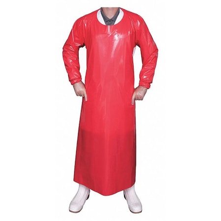 Top Dog Die Cut Gown, 6 mil, Red, XL 86044