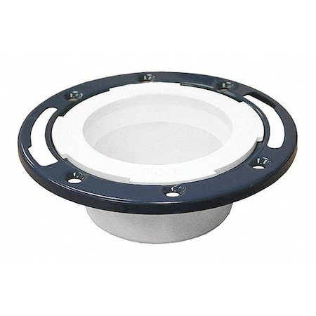 Jones Stephens CL Flange, Metal Ringless, KO, PVC, 3"x4" C53340