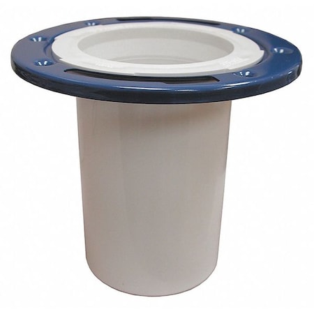 Jones Stephens Deep Cl Flange, 6", Mtl Swivel, PVC, 3"x4" C53600