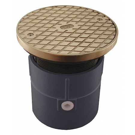 Jones Stephens Pipe Fit Base Cleanout, PVC, 4", 6-1/8" C60073