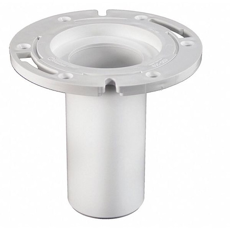 Jones Stephens Flush Fit Cl Flg, 6 Barrel, Plastic, PVC, 3" C50308