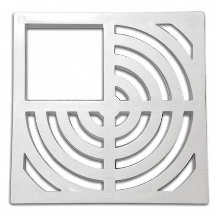 Jones Stephens Top Grate, Three Quarter, PVC, 3/4" Thick S59011