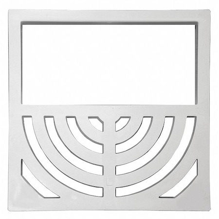 Jones Stephens Half Top Grate, PVC, 3/4" Thick S59012