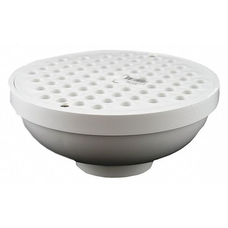 Jones Stephens Floor Drainless Stop, 4 Way, PVC, 2"x3" D50220