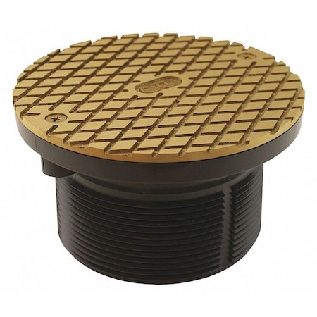 Jones Stephens Plastic Spud, 6-1/8", CVR, Plug, PVC, 3-1/2" D59901