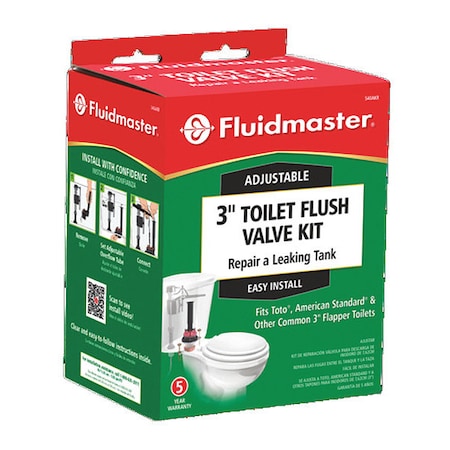 Fluidmaster Universal Toilet Flush Valve 3" 540AKRP5