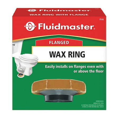 FLUIDMASTER Wax Toilet Bowl Gasket With Flange 7516